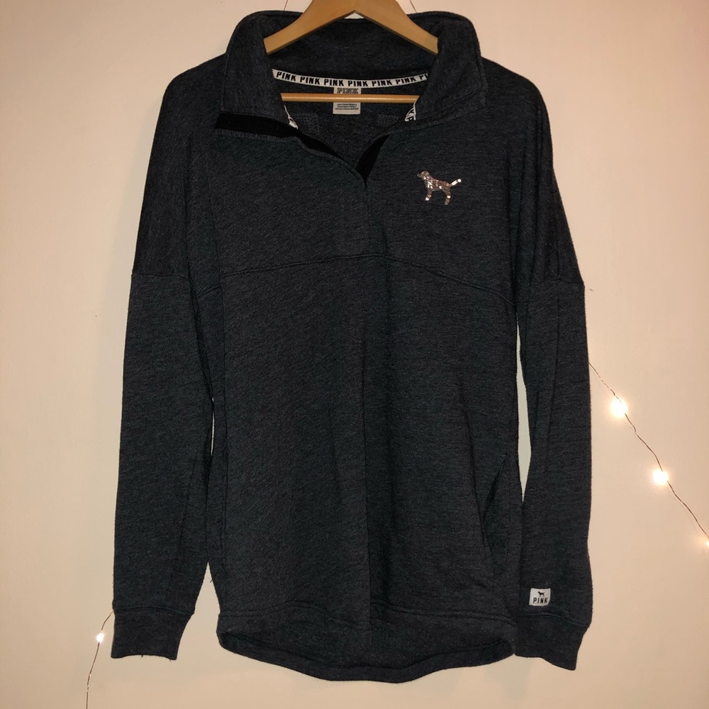 Quarter Button Sweatshirt